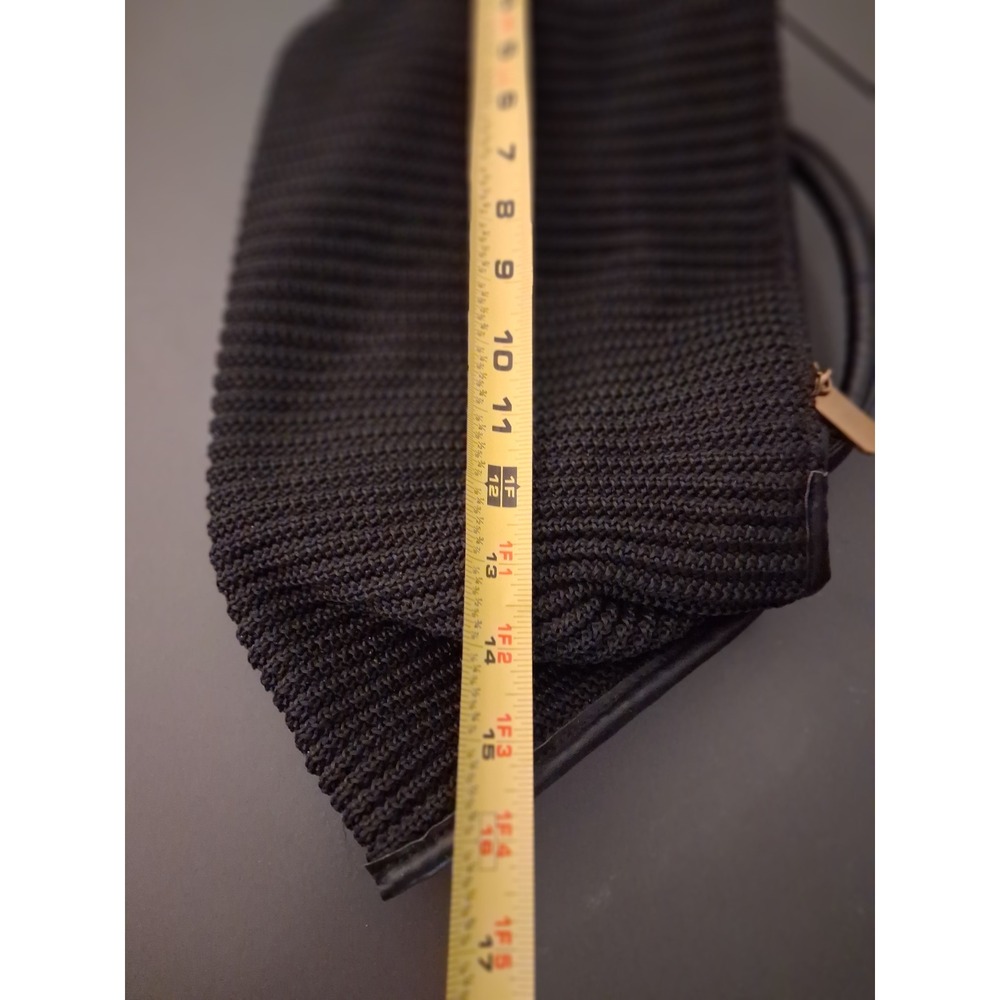 Future Collective Gabriella Karefa-Johnson Black Knit Top Handle Handbag Bag - Picture 5 of 8